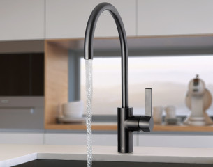 JTP BRUSHED BLACK SL SINK MIXER – Extra Image 1
