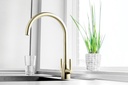 JTP BLINK SINK MIXER, SWIVEL SPOUT BRUSHED BRASS – Extra Image 1