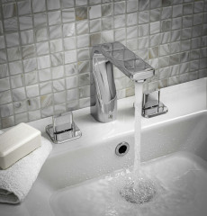 JTP CURVE 3 HOLE DECK MOUNTED BASIN MIXER – Extra Image 1