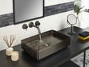 JTP HIX BRUSHED BRASS COUNTER TOP BASIN WITH UNSLOTTED C – Extra Image 1