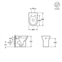 BLADE RIMLESS STD H BACK TO WALL  PAN BTW – Extra Image 2