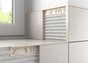 Tileasy 12mm Plastic Square Edge Tile Trim - Ivory - (pack of 10) – Extra Image 1