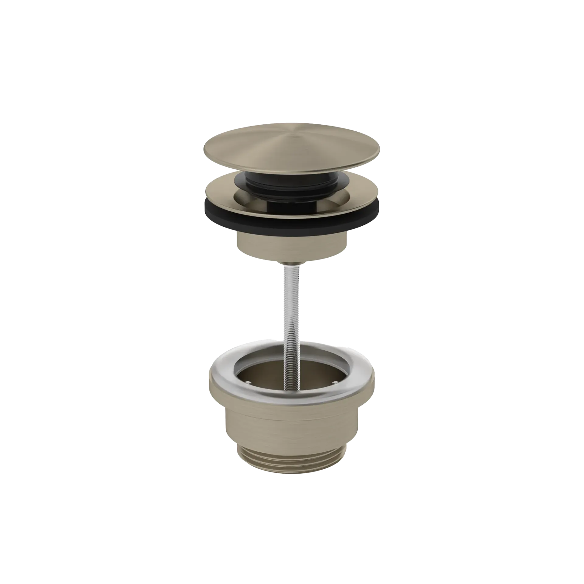 [CO5002BN] COALBROOK CLICKUP FREE FLOW BASIN WASTE BRUSHED NICKEL