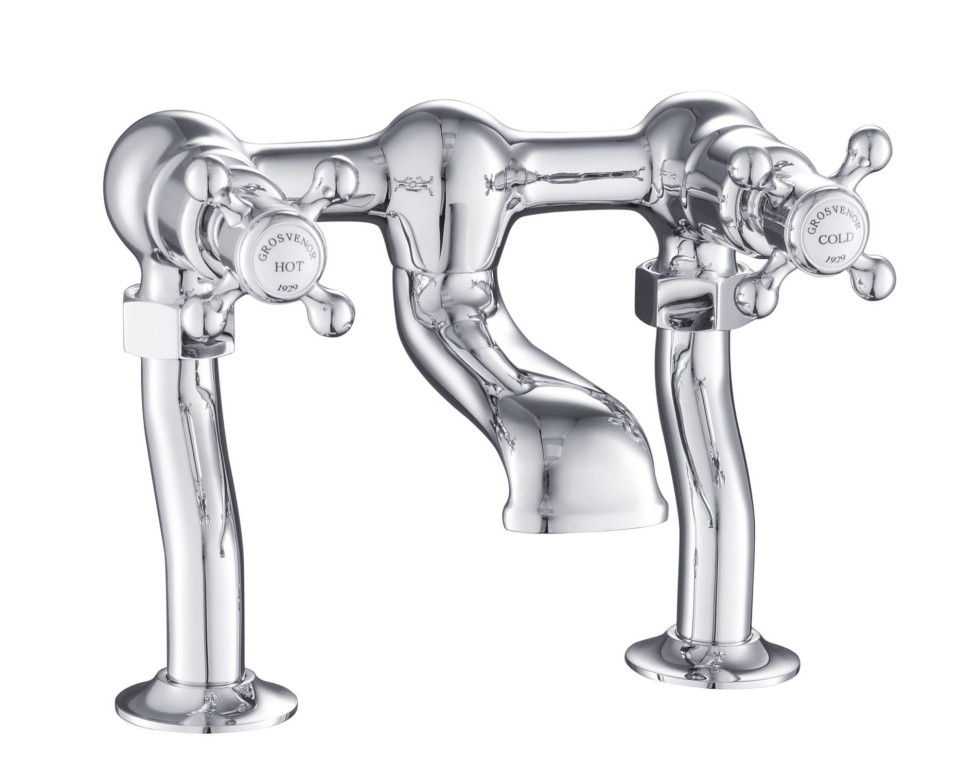 JTP GROV DECK MOUNTED BATH FILLER,CHROME