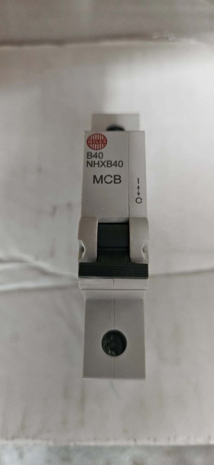 WYLEX 40A MCB B CURVE SINGLE POLE 6KA NHXB40