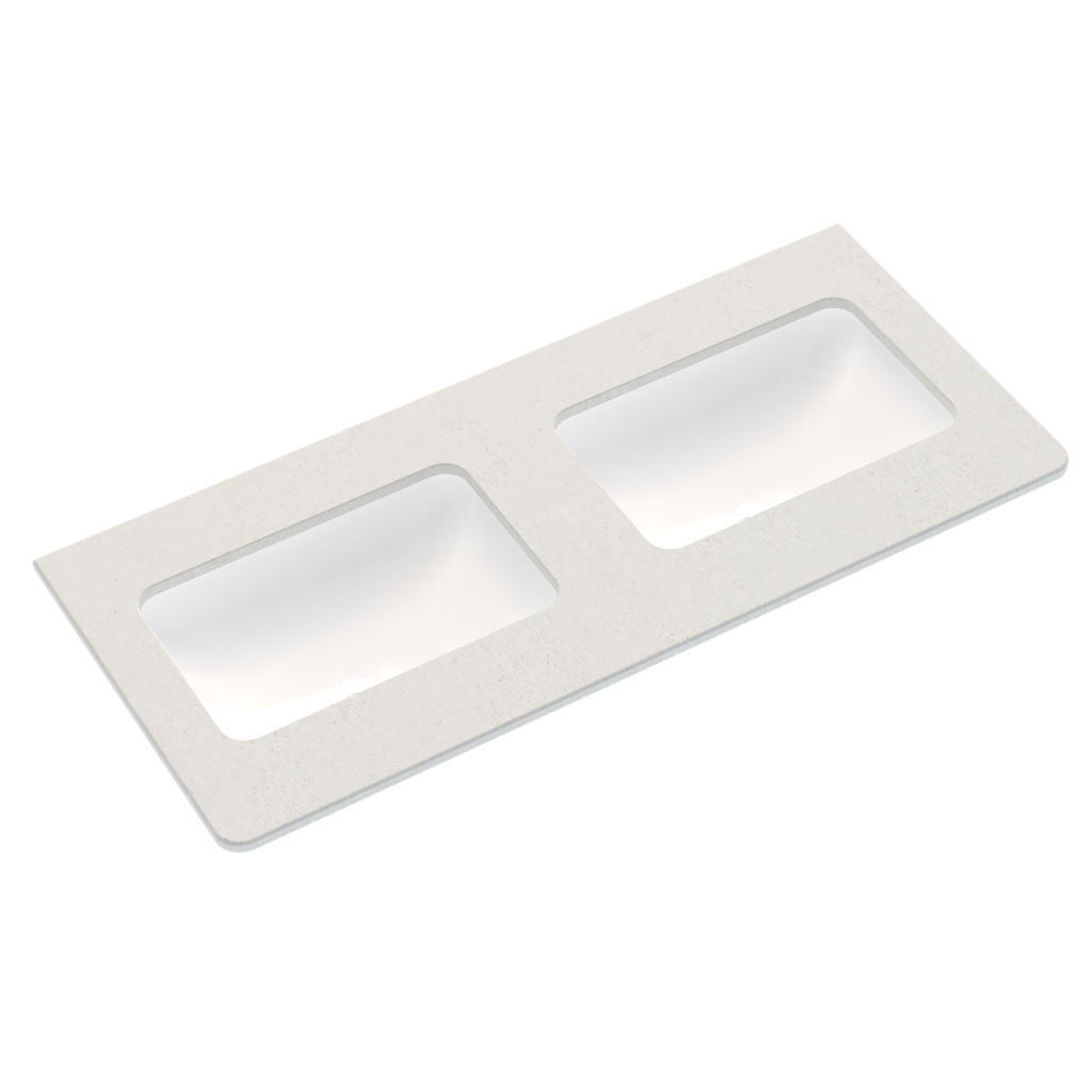 COALBROOK 1222X552MM DOUBLE UNDERMOUNT COUNTERTOP 0TH - BEACH BLANKET