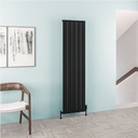 Malmesbury 1800 x 470 Aluminium Radiator - Matt Black
