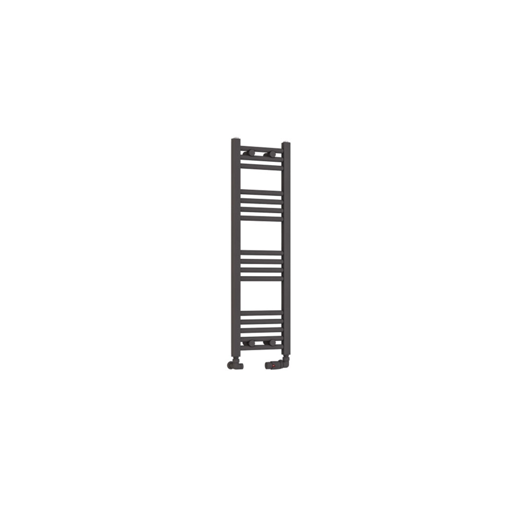 Wendover Straight Multirail 1000 x 300 Towel rail - Matt Anthracite