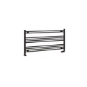 Wendover Straight Multirail 600 x 1200 Towel rails - Matt Black