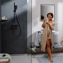 hansgrohe Ecostat Fine Shower Thermostat for Exposed Installation - Matt Black