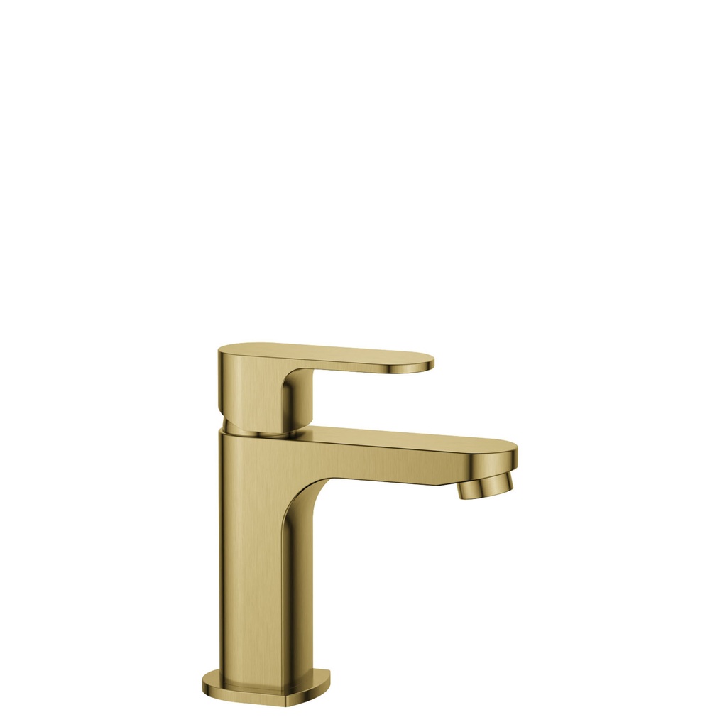 Smart 147mm Single Lever Basin Mixer - Brushed Brass