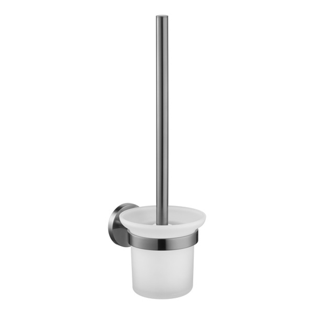 [GM-CO8906-21] Coco Toilet Brush and Holder - Gun Metal