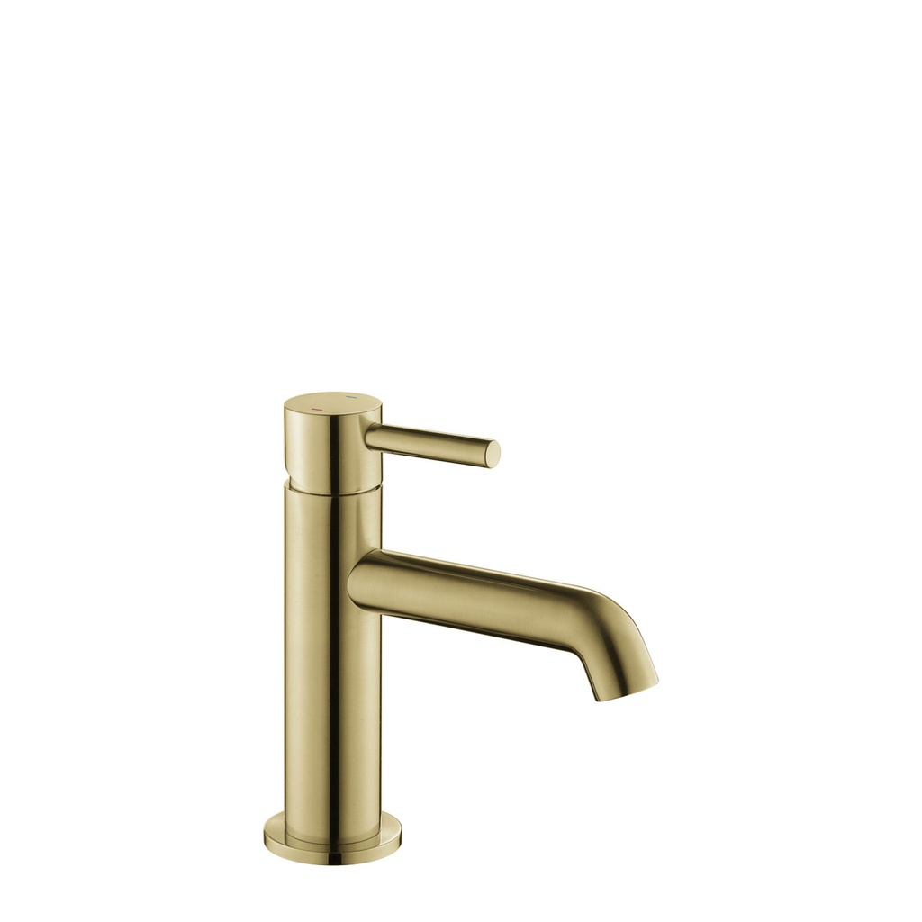 [BRB-LVBAS-20] Levo 162mm Single Lever Basin Mixer - Brushed Brass
