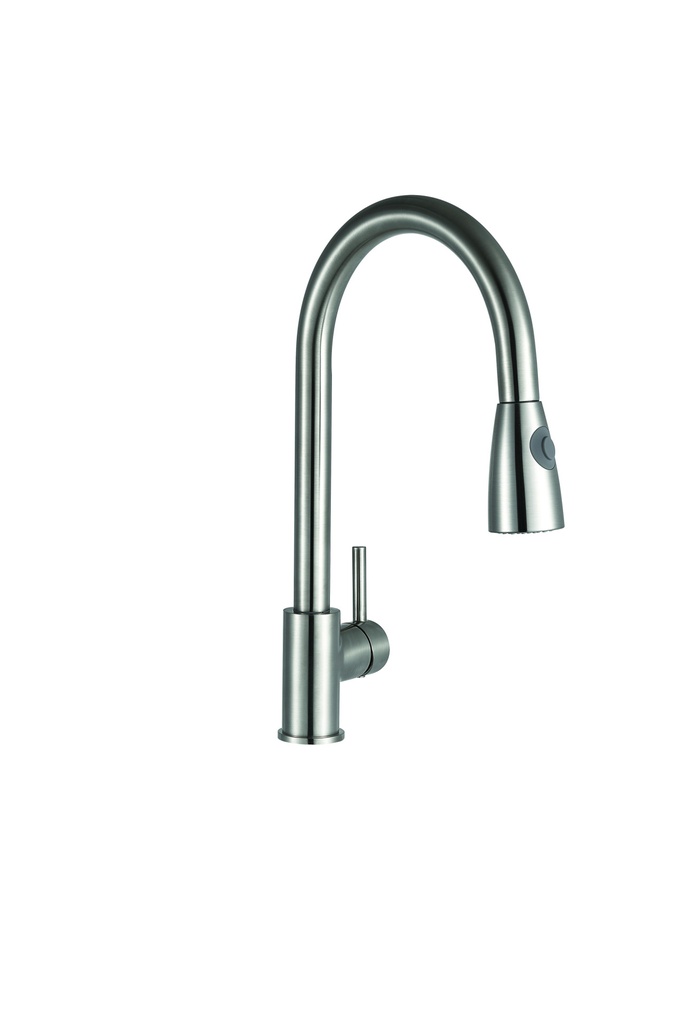 [KST004] Kartell K-VIT Optima Pull Out Kitchen Tap - Brushed Finish