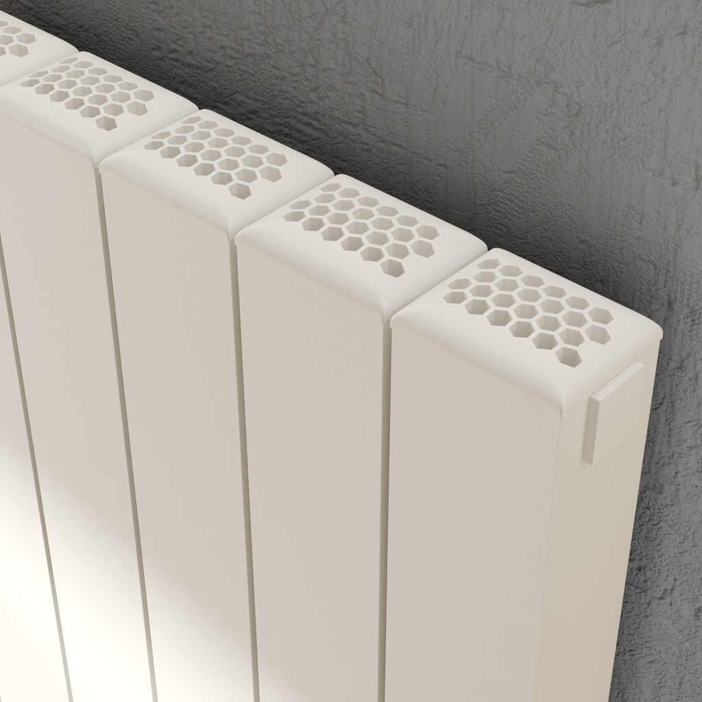[ALRAD-9-606-WT] Kartell K-RAD Edmonton Aluminium Radiator 575 x 476mm - White