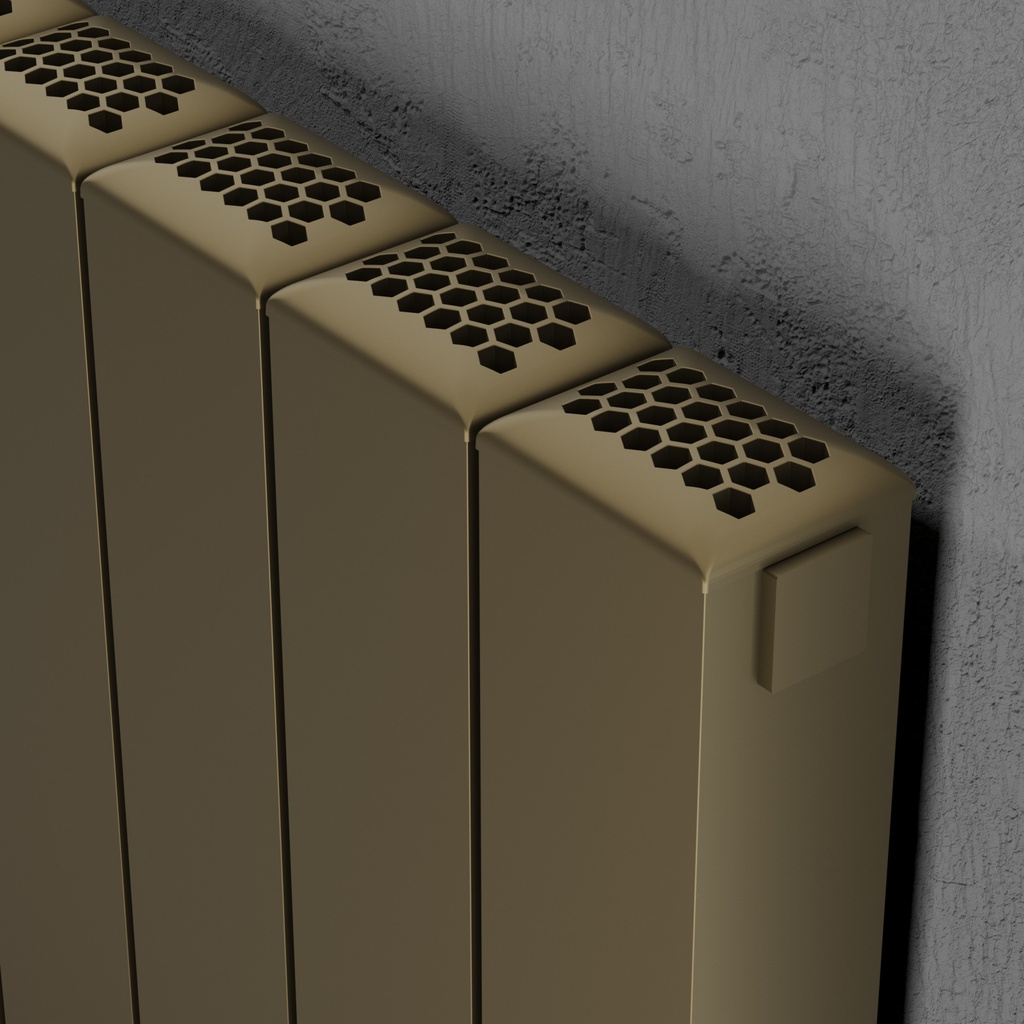 [ALRAD-9-610-BZ] Kartell K-RAD Edmonton Aluminium Radiator 575 x 796mm - Bronze