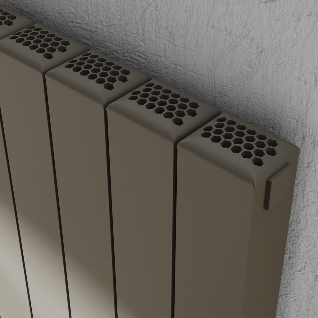[ALRAD-9-614-GY] Kartell K-RAD Edmonton Aluminium Radiator 575 x 1116mm - Grey