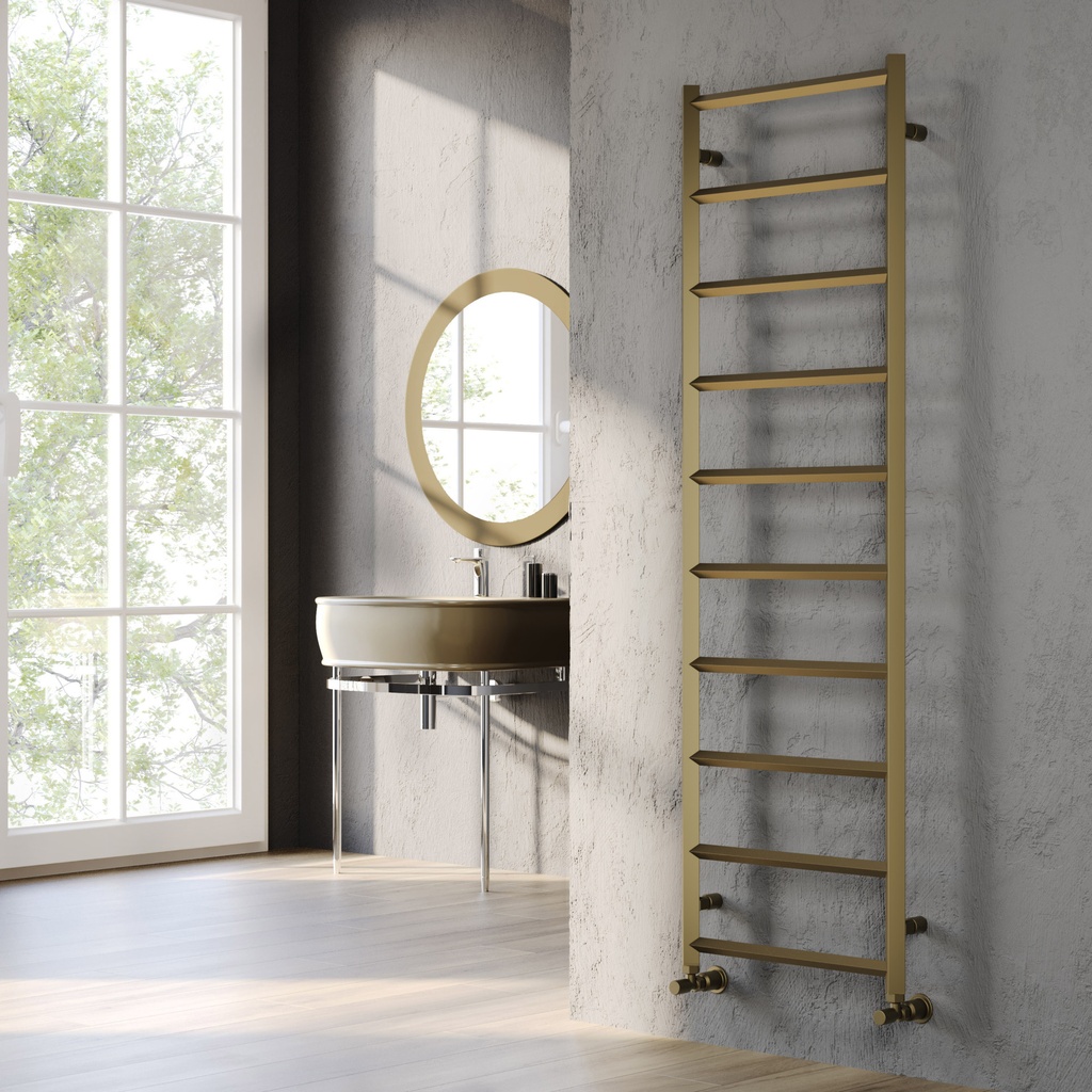 [ALTWL-13-512-BZ] Kartell K-RAD Alberta Aluminium Ladder Radiator 1200 x 500mm - Bronze