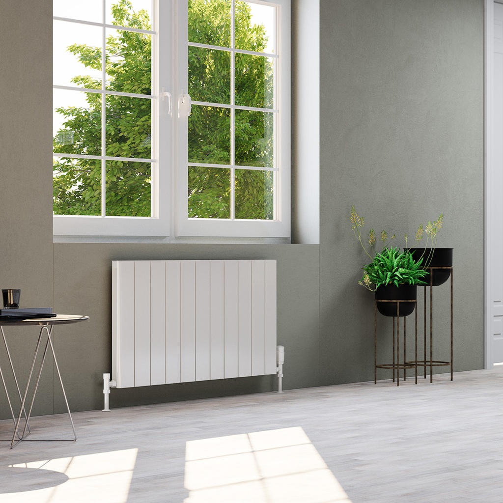 [ALRAD-17-609-WT] Kartell K-RAD Allegro Double Aluminium Radiator 575 x 850mm - White