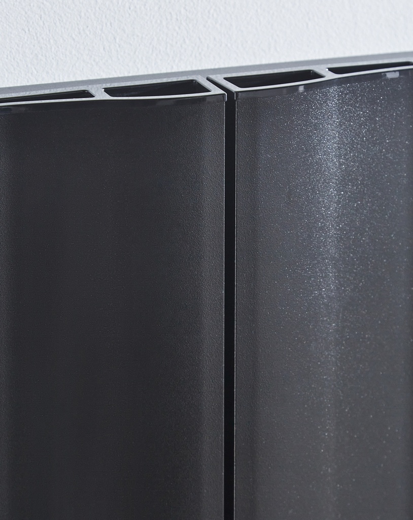 [ALRAD-2-1806-BK] Kartell K-RAD Vancouver Single Aluminium Radiator 1775 x 620mm - Black