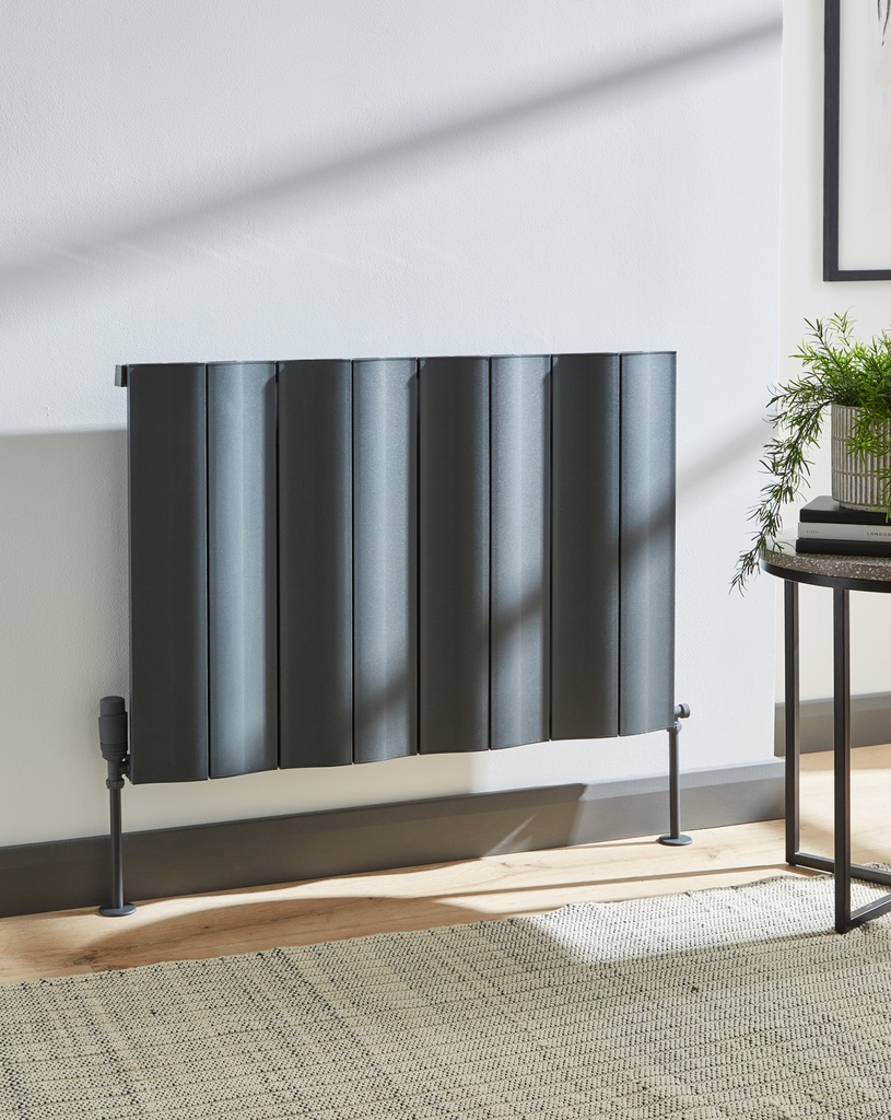 [ALRAD-2-612-GY] Kartell K-RAD Vancouver Single Aluminium Radiator 575 x 1244mm - Grey