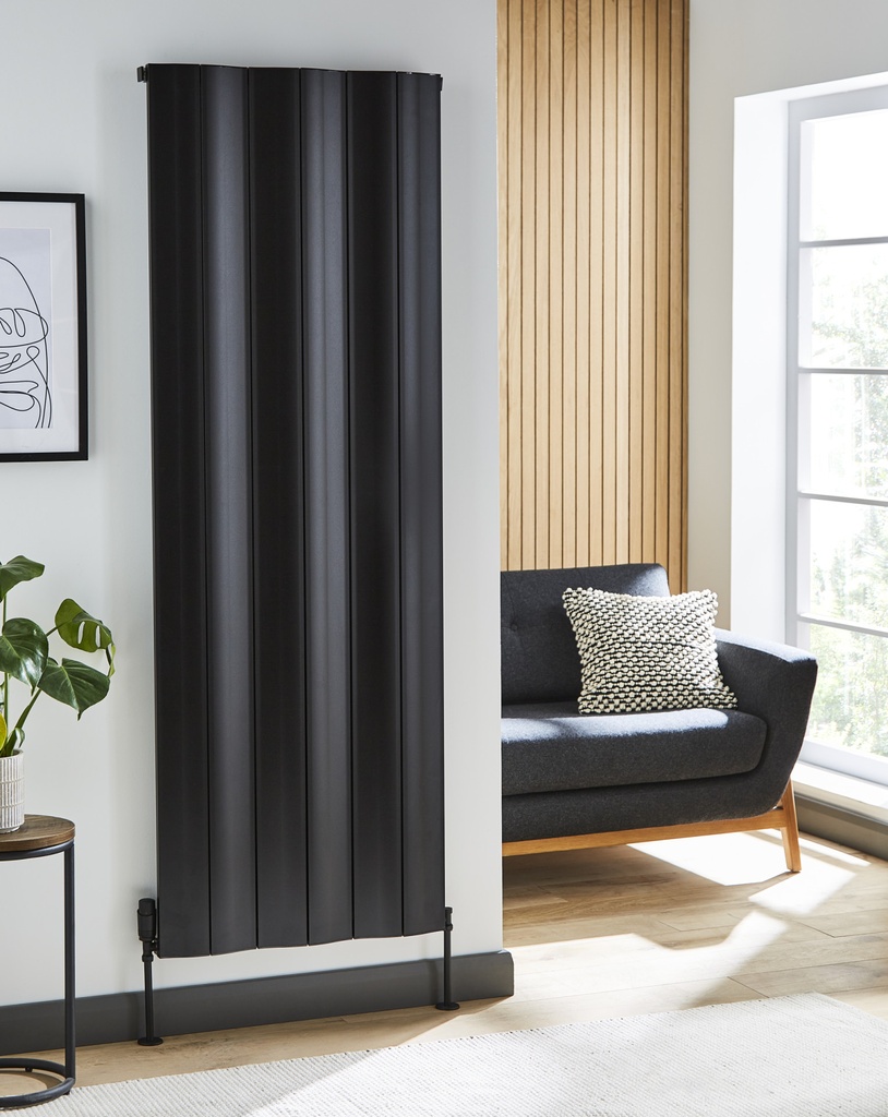 Kartell K-RAD Vancouver Double Aluminium Radiator 1775 x 412mm - Black