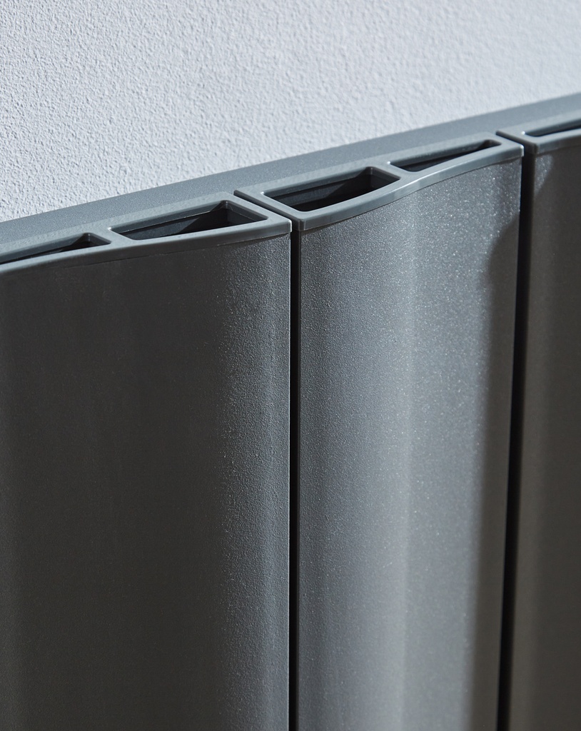 [ALRAD-3-608-GY] Kartell K-RAD Vancouver Double Aluminium Radiator 575 x 828mm - Grey