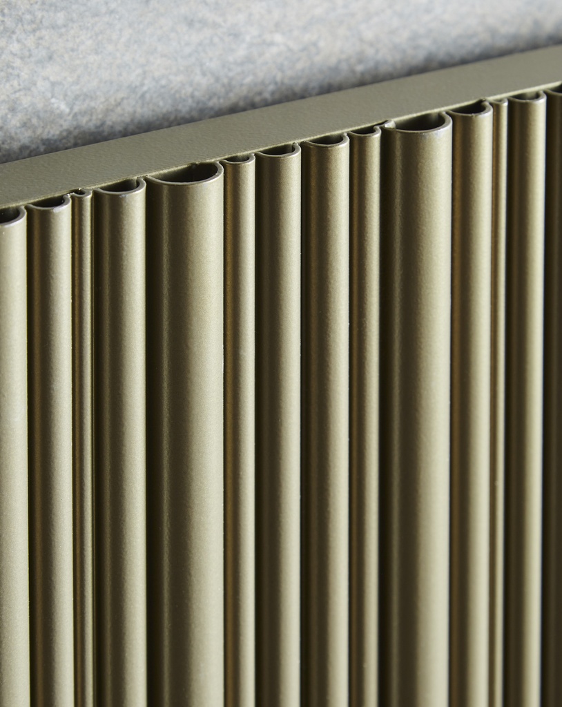 [ALRAD-5-604-BZ] Kartell K-RAD Quebec Single Aluminium Radiator 575 x 479mm - Bronze