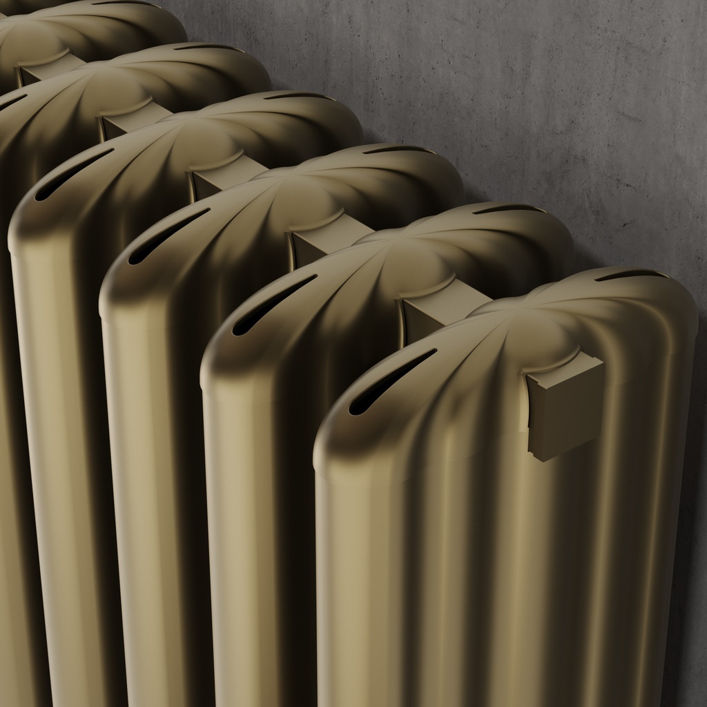 [ALFLR-1-1007-BZ] Kartell K-RAD Niagara Aluminium Radiator 1090 x 440mm - Bronze
