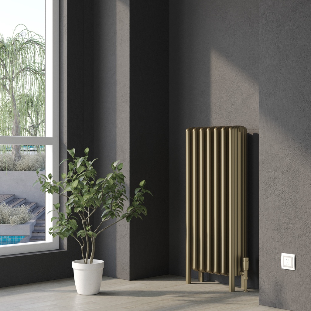 [ALFLR-1-1009-BZ] Kartell K-RAD Niagara Aluminium Radiator 1090 x 570mm - Bronze