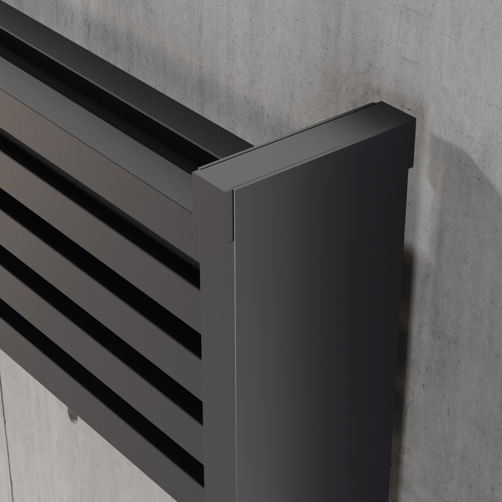 [ALFLR-2-1210-GY] Kartell K-RAD Nova Scotia Aluminium Radiator 420 x 1200mm - Grey