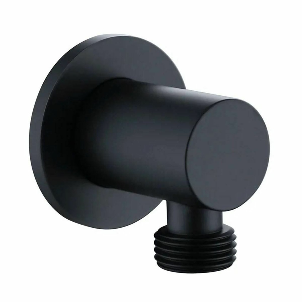 [SHO088NR] Kartell K-VIT Nero Round Outlet Elbow - Matt Black