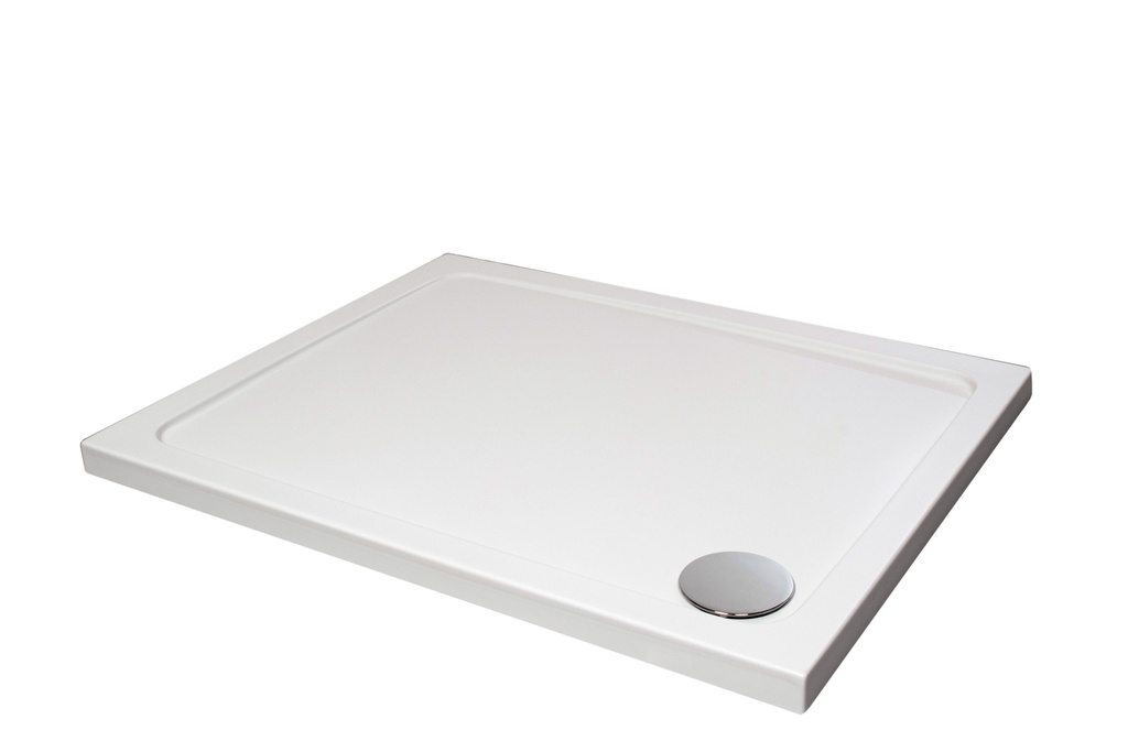 1000 x 700mm Low-Profile Rectangular Stone Resin Shower Tray