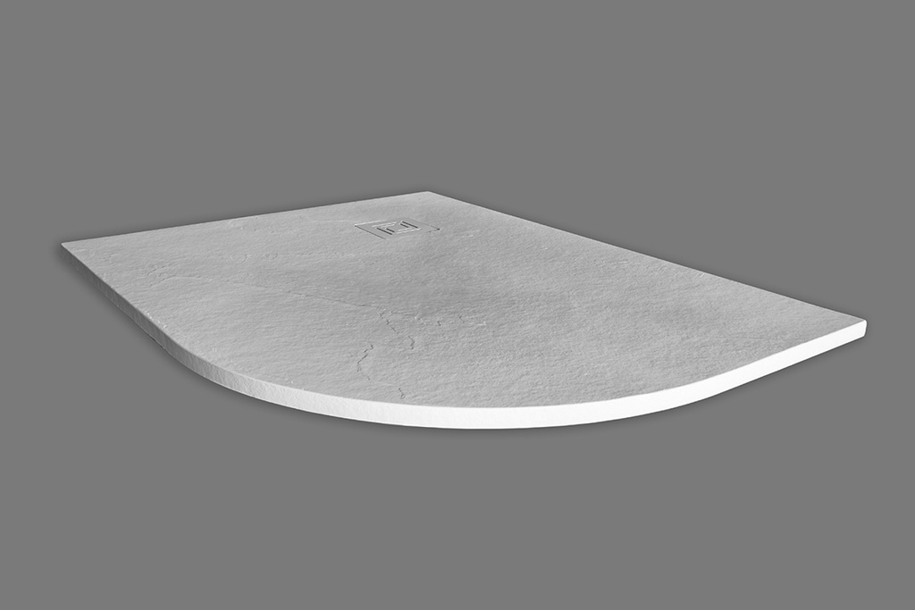Truestone Tray Offset Quadrant 1200 x 900 - White Right