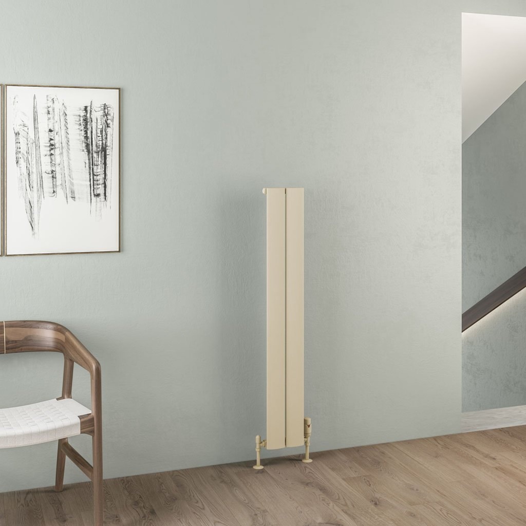 [89.0952] Malmesbury 1200 x 185mm Aluminium Radiator - Matt Cappuccino
