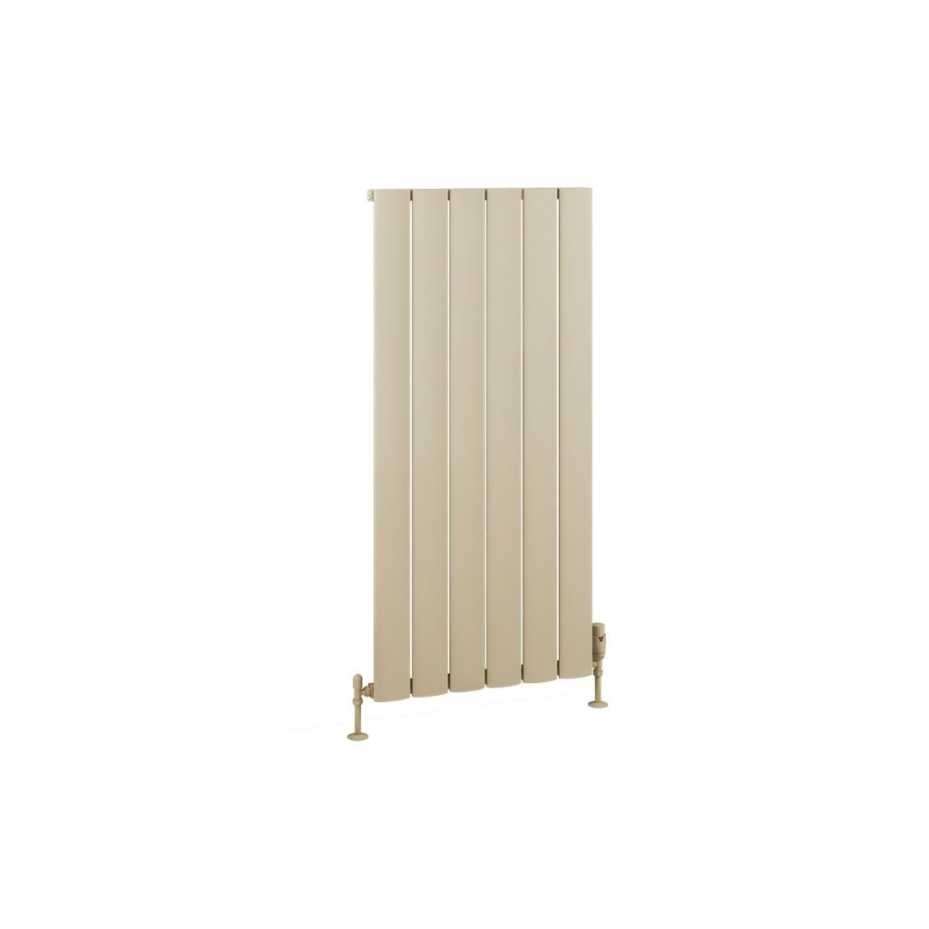 Malmesbury 1200 x 565mm Aluminium Radiator - Matt Cappuccino