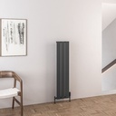 Malmesbury 1200 x 280mm Aluminium Radiator - Matt Anthracite