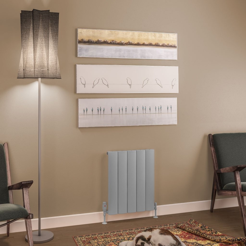[89.1209] Tordino 600 x 470mm Aluminium Radiator - Matt Grey