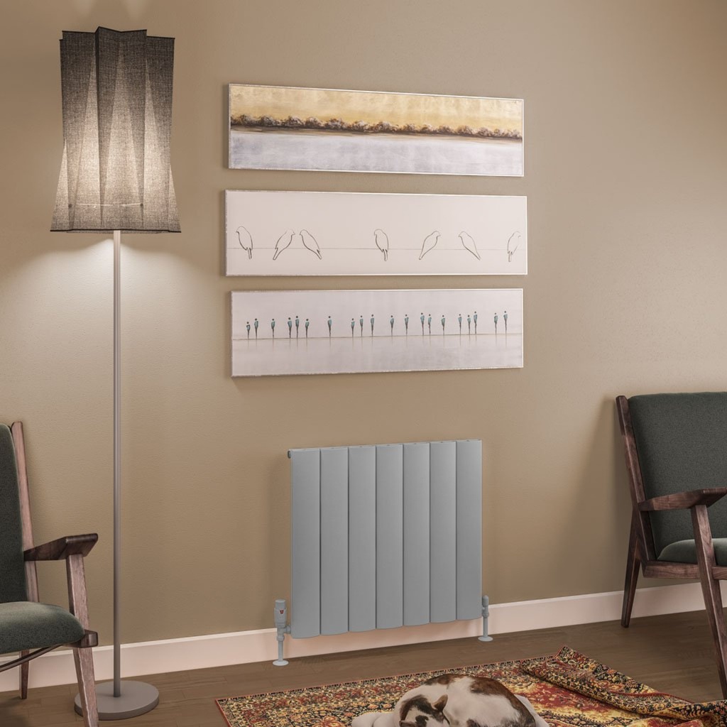 Tordino 600 x 660mm Aluminium Radiator - Matt Grey
