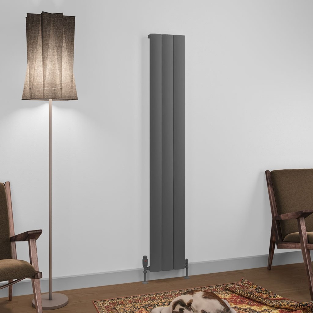 [89.1223] Tordino 1800 x 280mm Aluminium Radiator - Matt Anthracite