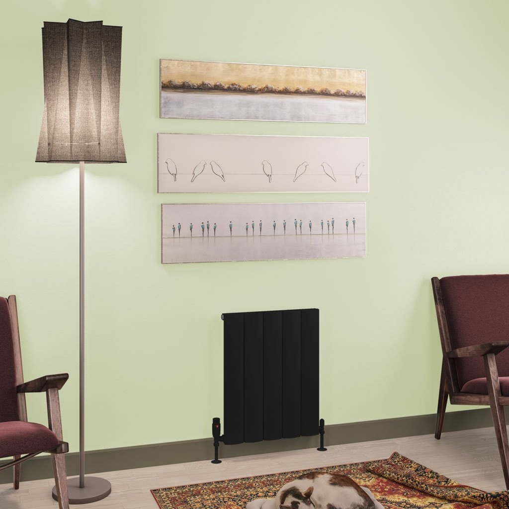 [89.1227] Tordino 600 x 470mm Aluminium Radiator - Matt Black