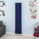 Withington 1800 x 375mm Aluminium Radiator - Matt Cobalt Blue