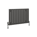 Sandhurst 600 x 835mm Aluminium Radiator - Matt Anthracite
