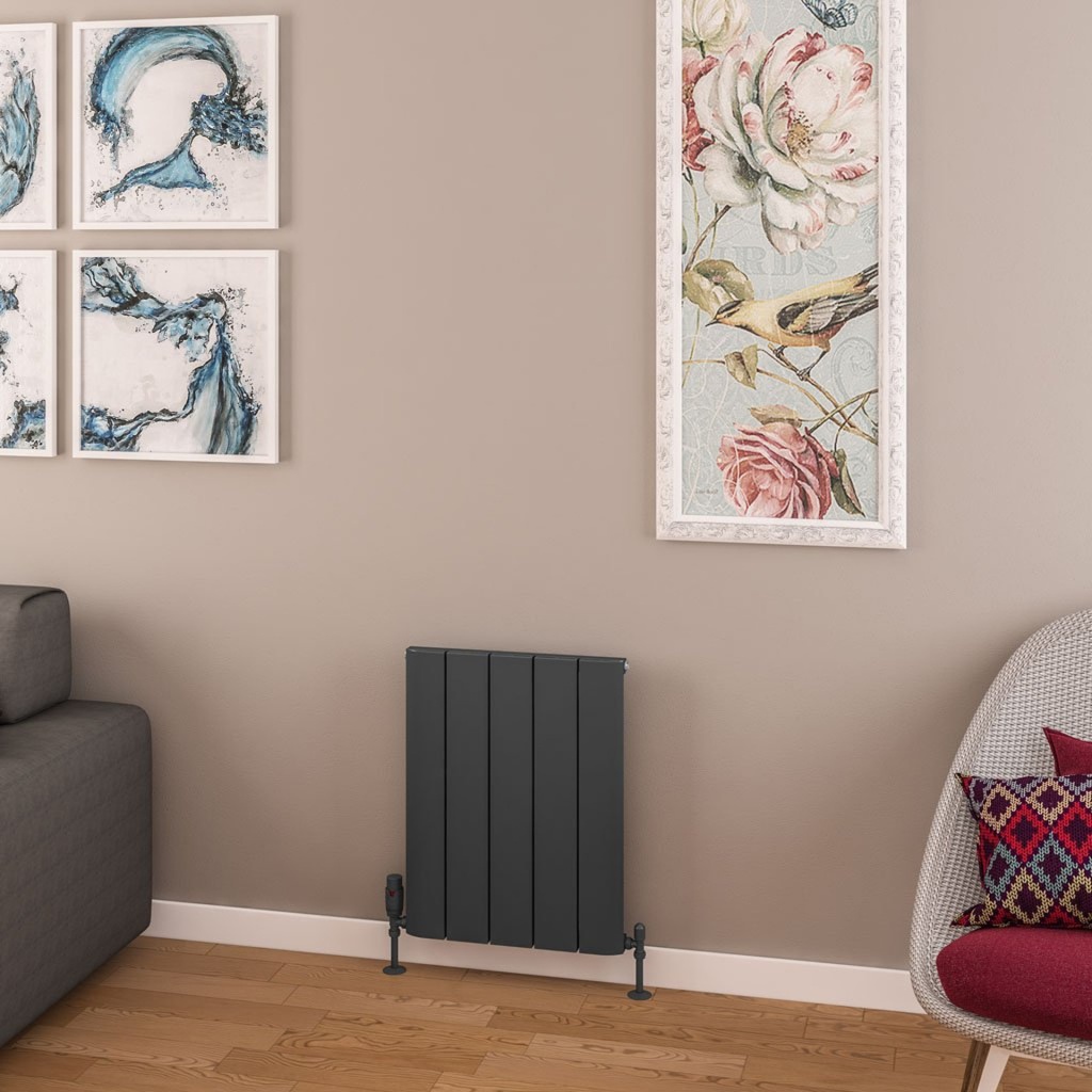 [89.0772] Withington 600 x 470mm Aluminium Radiator - Matt Anthracite