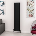 Withington 1800 x 375mm Aluminium Radiator - Matt Black