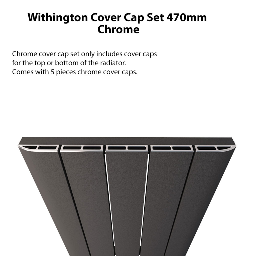 Withington Cover Cap Set 470mm - Chrome
