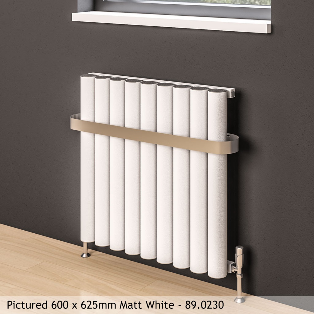 Burford 600 x 835mm Aluminium Radiator - Matt White