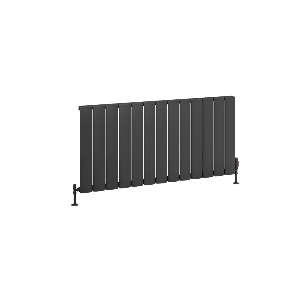 Malmesbury 600 x 1230mm Aluminium Radiator - Matt Anthracite