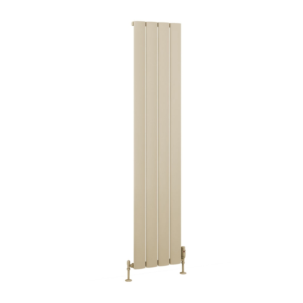 Malmesbury 1800 x 375mm Aluminium Radiator - Matt Cappuccino