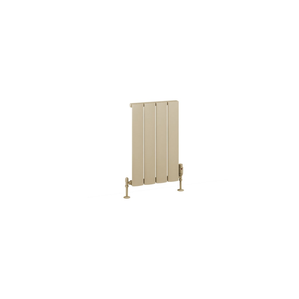 Malmesbury 600 x 375mm Aluminium Radiator - Matt Cappuccino